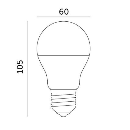 LED Bulb E27/8,5W/230V 4000K