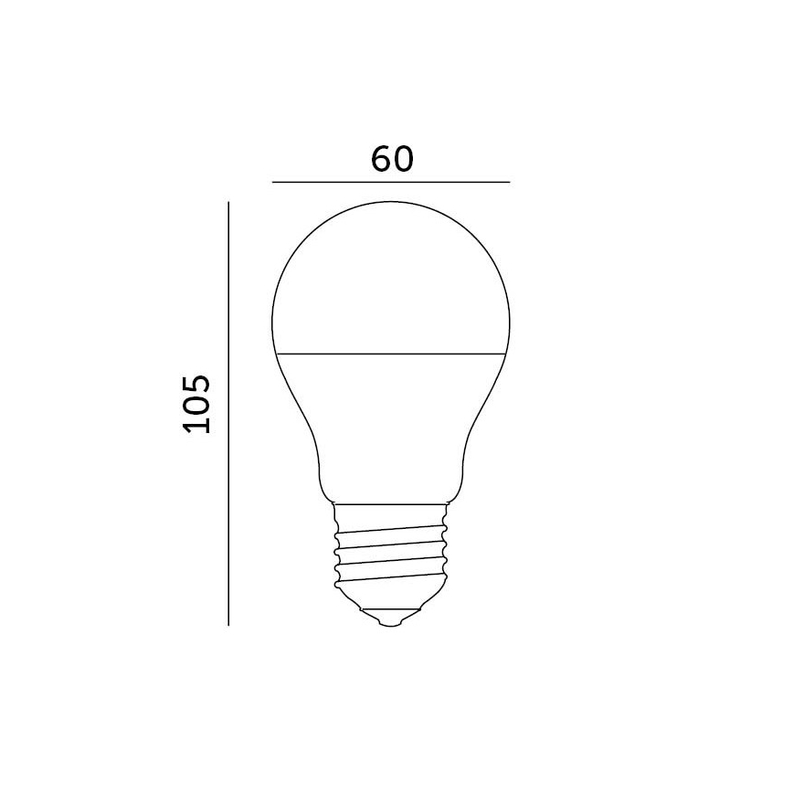 LED Bulb E27/8,5W/230V 4000K