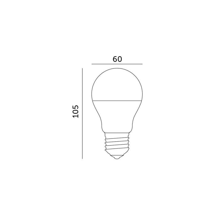 LED Bulb E27/8,5W/230V 4000K