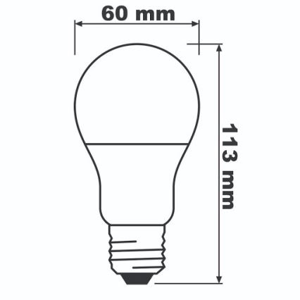 LED Bulb ECO E27/8,5W/230V 2700K 806lm