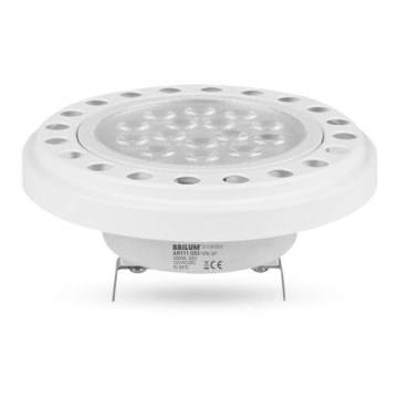 LED Bulb ECOLINE AR111 G53/12W/12V 3000K 30° white - Brilagi