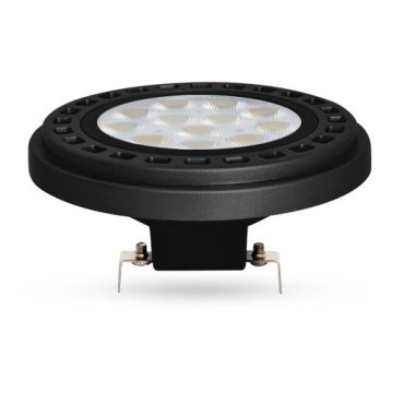 LED Bulb ECOLINE AR111 G53/12W/12V 4000K 30° black - Brilagi