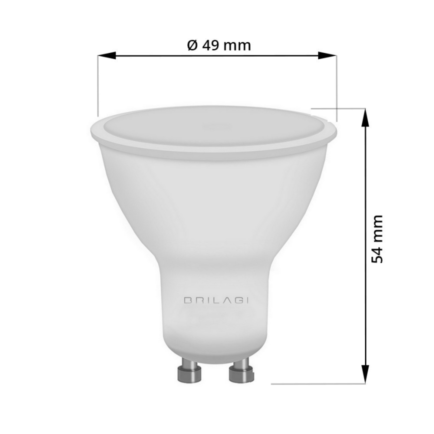 LED Bulb ECOLINE GU10/7W/230V 4000K - Brilagi