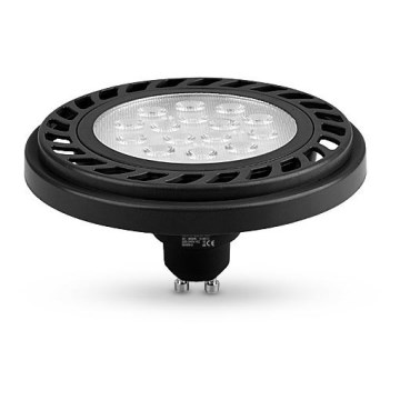 LED Bulb ECOLINE SOFT AR111 GU10/9W/230V 4000K 30° black - Brilagi