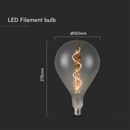 LED Bulb FILAMENT A160 E27/4W/230V 2700K