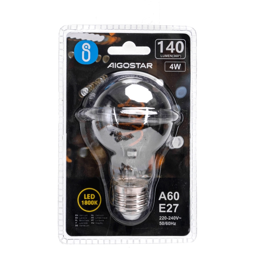 LED Bulb FILAMENT A60 E27/4W/230V 1800K - Aigostar
