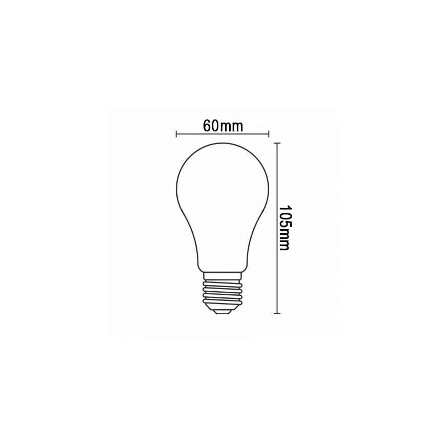 LED Bulb FILAMENT A60 E27/6W/230V 3000K