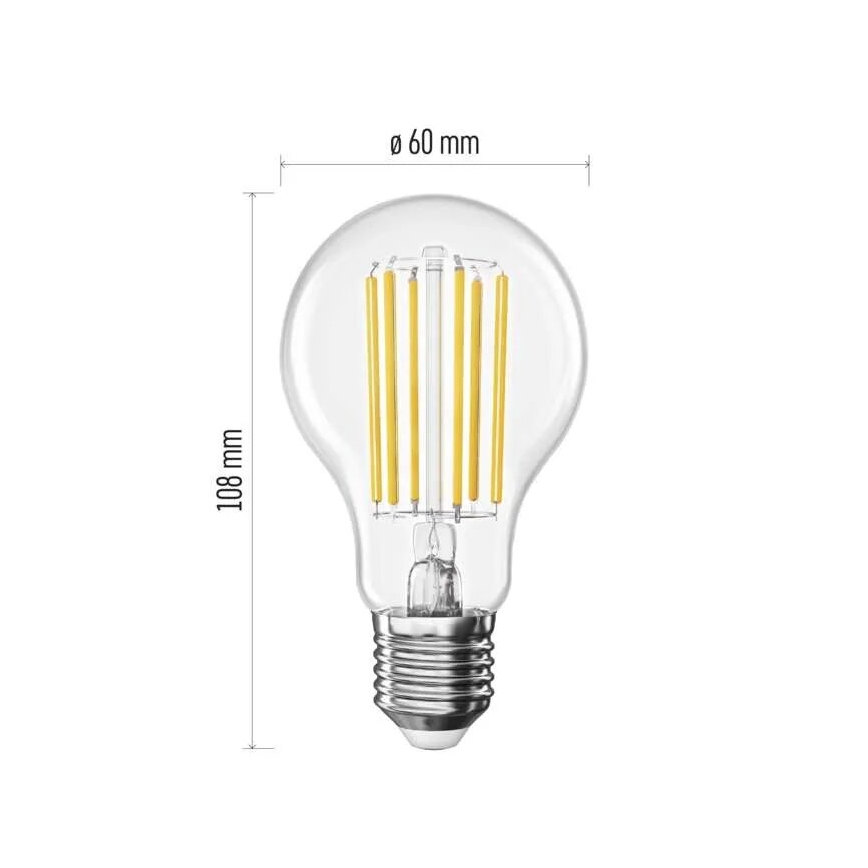 LED Bulb FILAMENT A60 E27/7,2W/230V 4000K