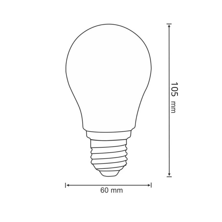 LED Bulb FILAMENT A60 E27/7W/230V 3000K