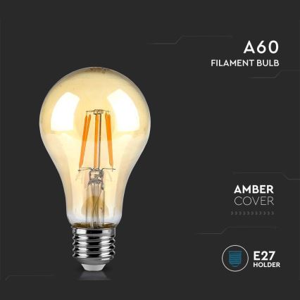 LED Bulb FILAMENT AMBER A67 E27/10W/230V 2200K