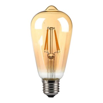 LED Bulb FILAMENT AMBER ST64 E27/8W/230V 2200K