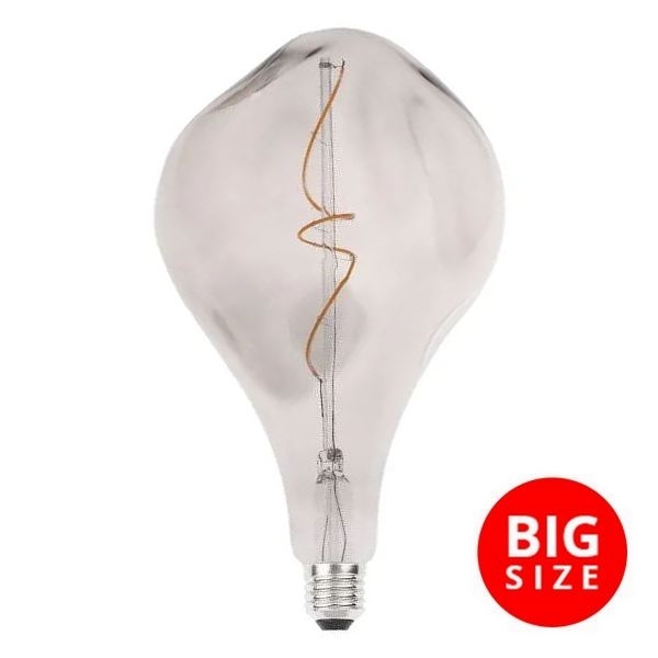 LED Bulb FILAMENT BUMPED SMOKE ET160 E27/4W/230V 2000K
