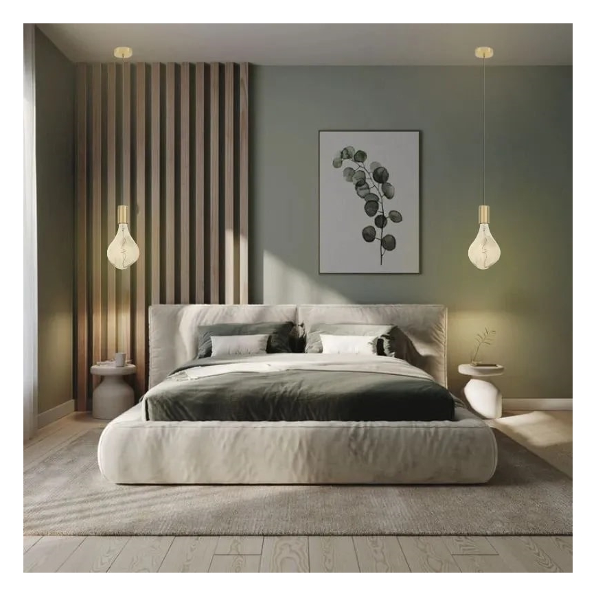 LED Bulb FILAMENT BUMPED SMOKE ET160 E27/4W/230V 2000K