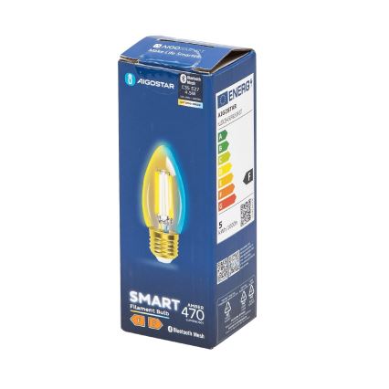 LED Dimmable bulb FILAMENT MESH Smart C35 E27/4,5W/230V 2700-6500K - Aigostar