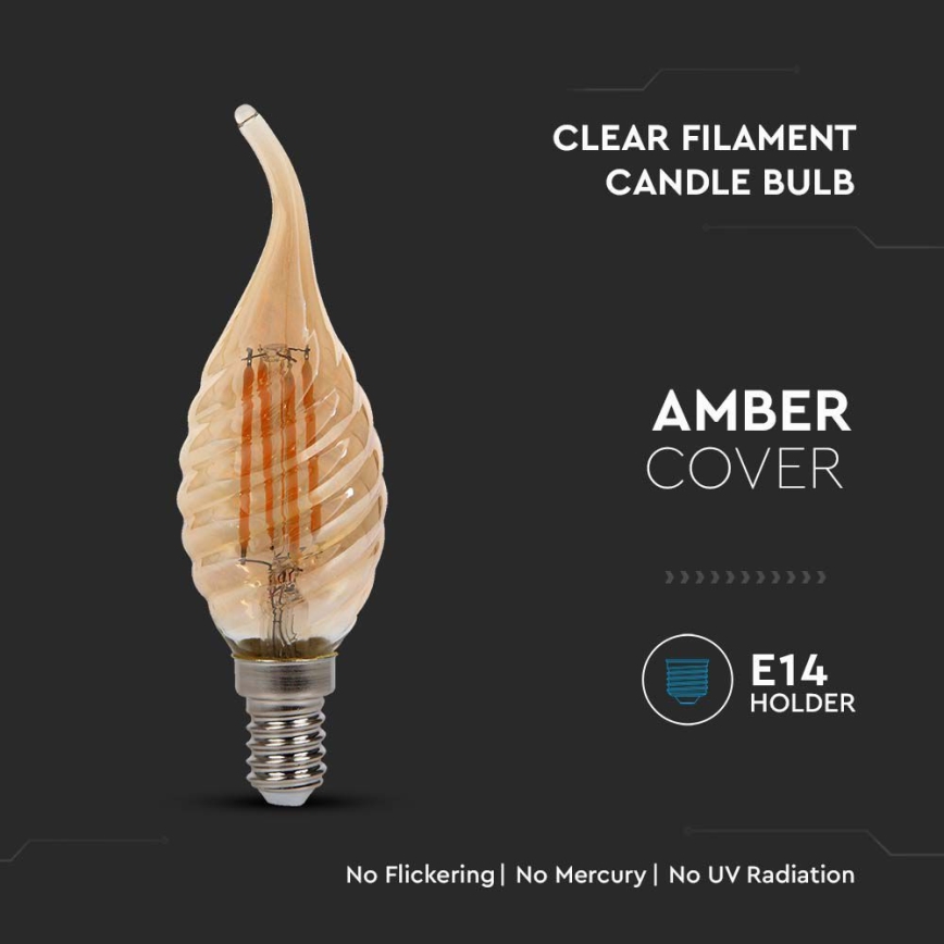 LED Bulb FILAMENT E14/4W/230V 2200K