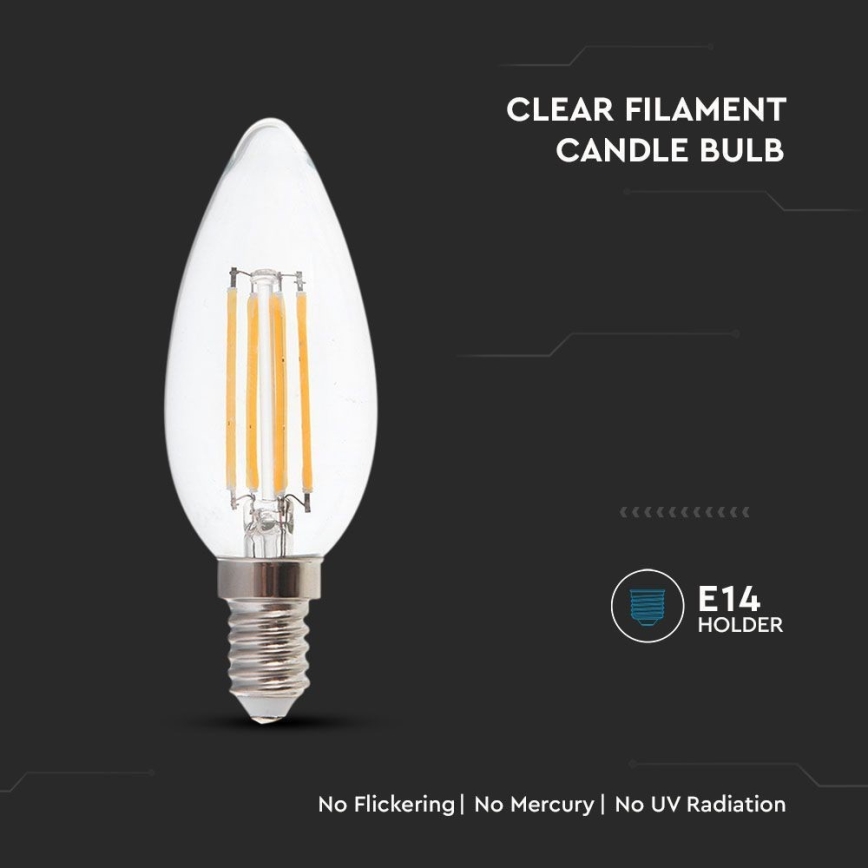 LED Bulb FILAMENT E14/4W/230V 3000K