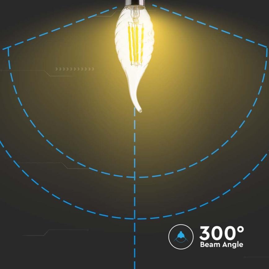 LED Bulb FILAMENT E14/4W/230V 4000K