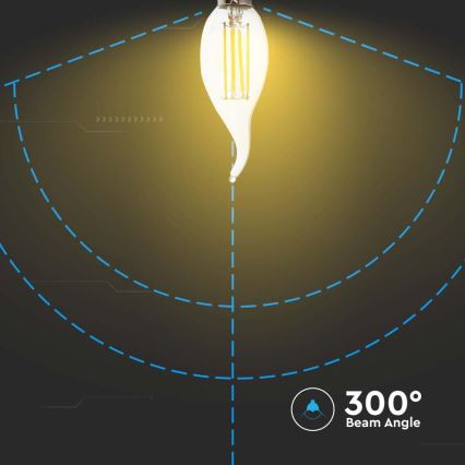 LED Bulb FILAMENT E14/4W/230V 6500K
