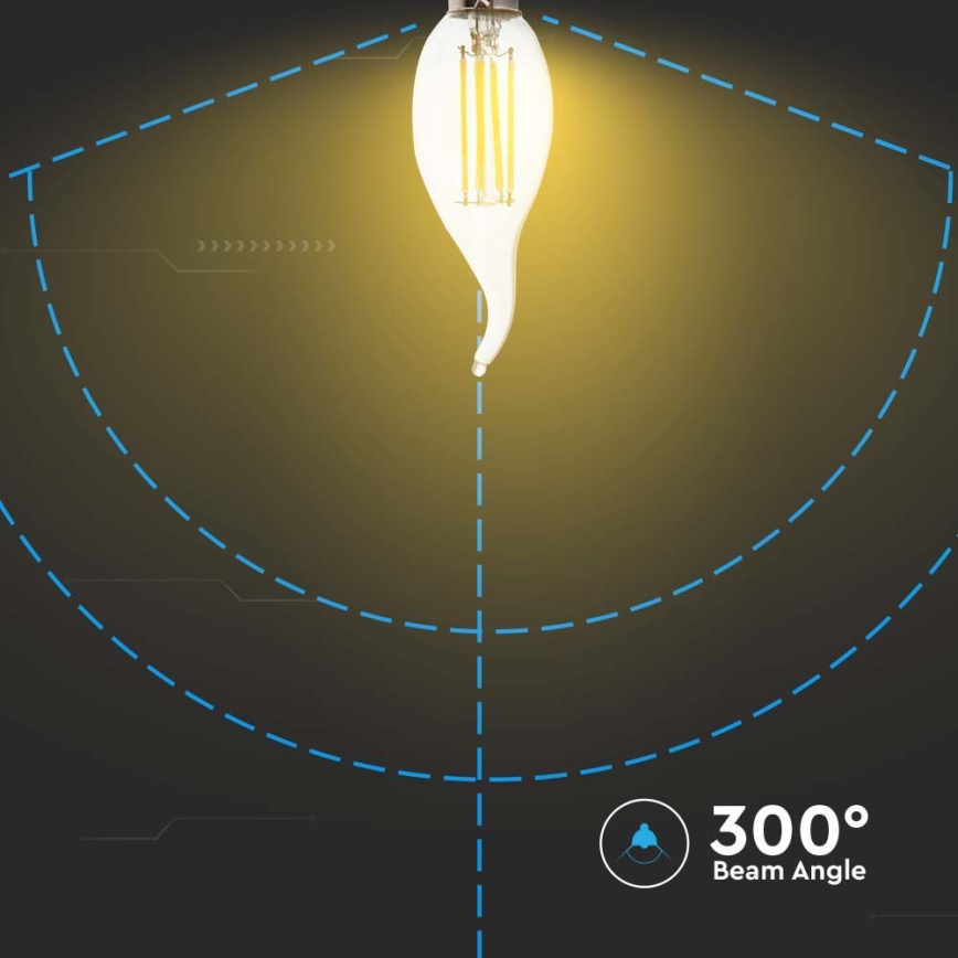 LED Bulb FILAMENT E14/4W/230V 6500K
