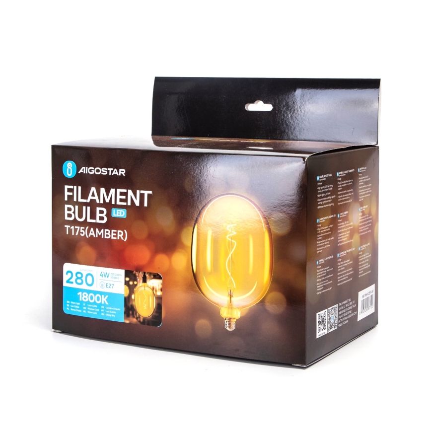 LED Bulb FILAMENT E27/4W/230V 1800K - Aigostar