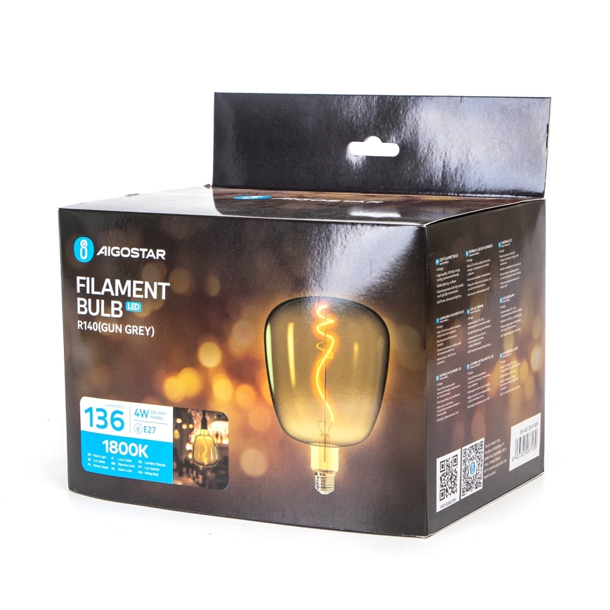 LED Bulb FILAMENT E27/4W/230V 1800K - Aigostar