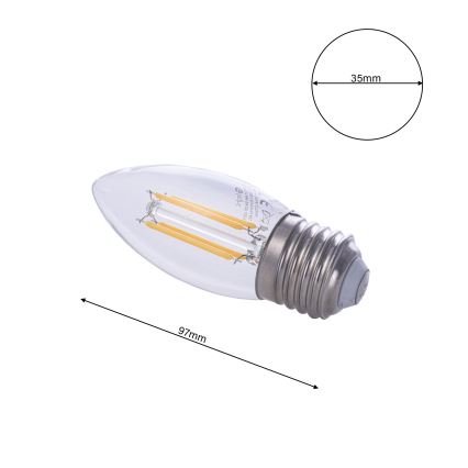 LED bulb FILAMENT E27/4W/230V 2700K