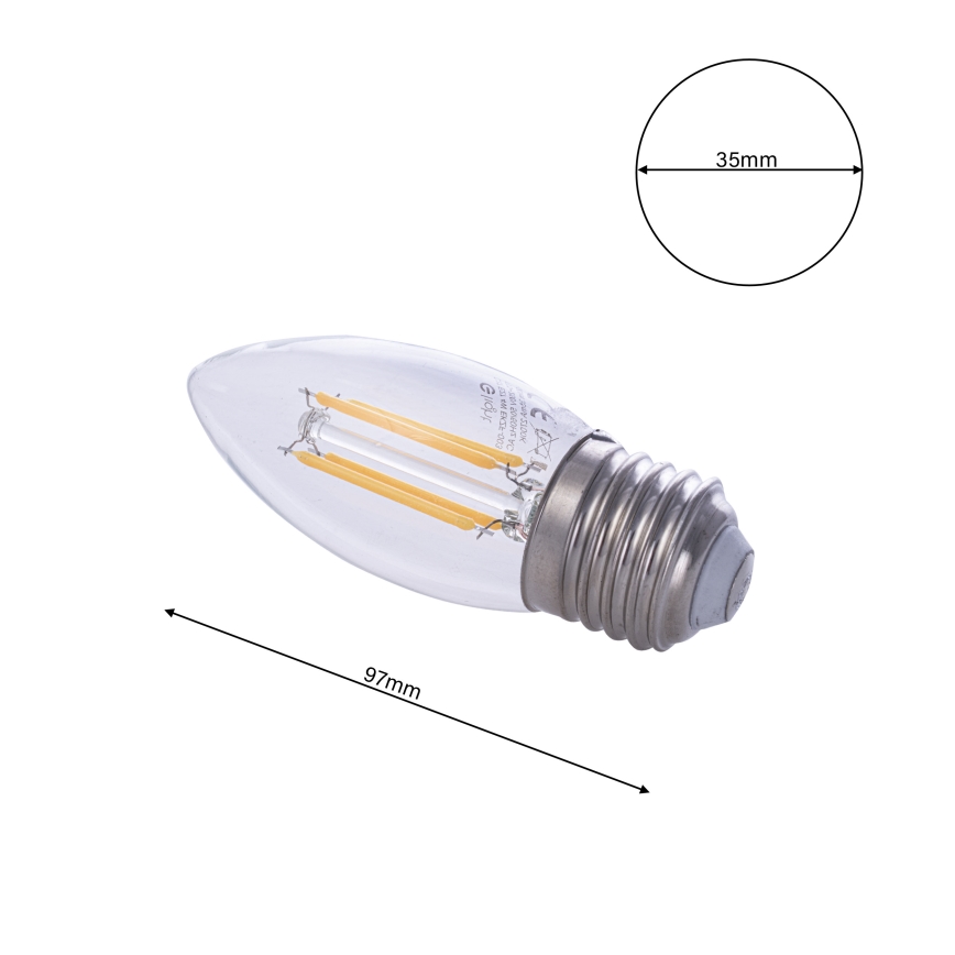 LED bulb FILAMENT E27/4W/230V 2700K