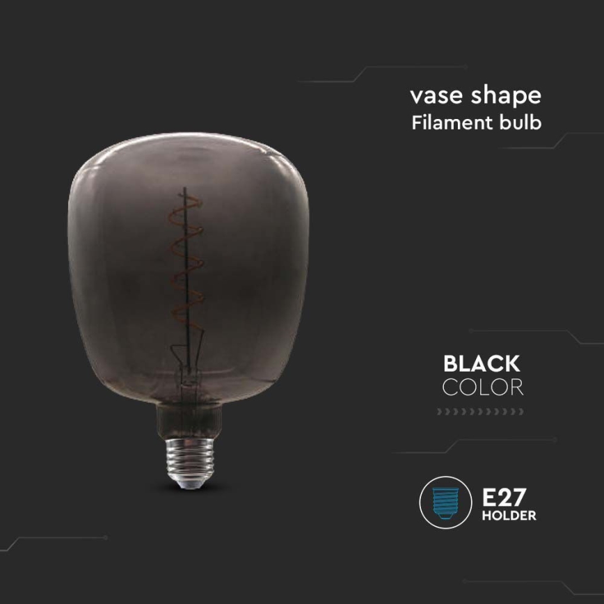 LED Bulb FILAMENT E27/4W/230V black
