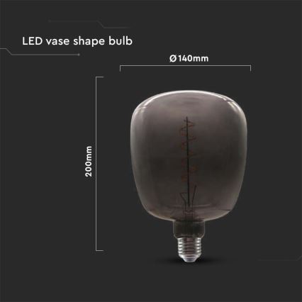 LED Bulb FILAMENT E27/4W/230V black