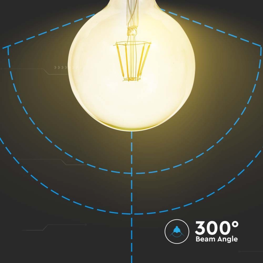 LED Bulb FILAMENT G125 E27/12W/230V 2200K