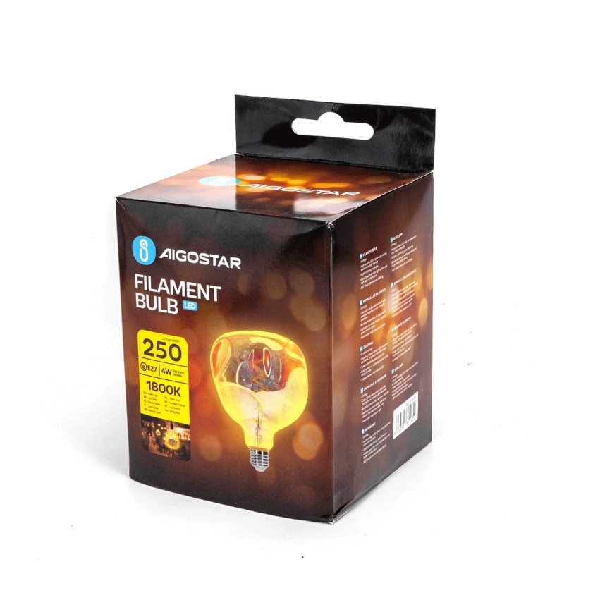 LED Bulb FILAMENT G125 E27/4W/230V 1800K - Aigostar