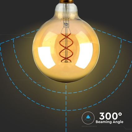 LED Bulb FILAMENT G125 E27/5W/230V 1800K