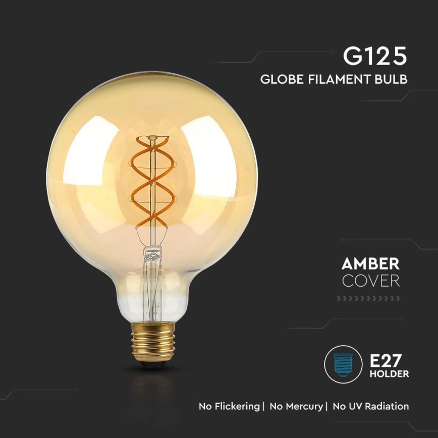 LED Bulb FILAMENT G125 E27/5W/230V 1800K