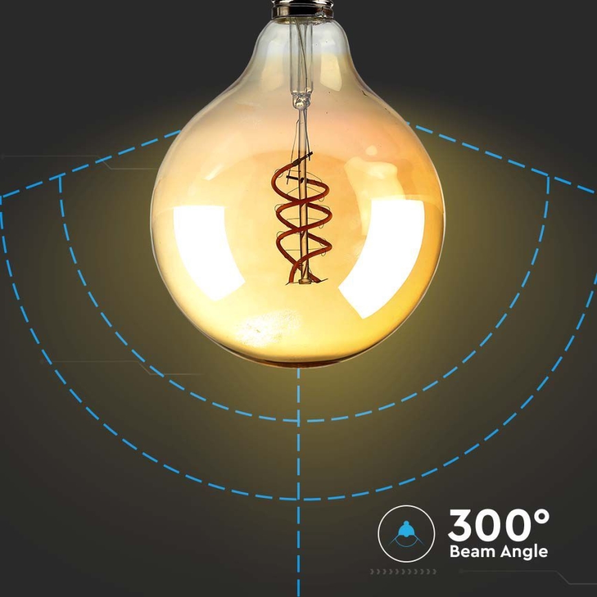 LED Bulb FILAMENT G125 E27/6W/230V 1800K