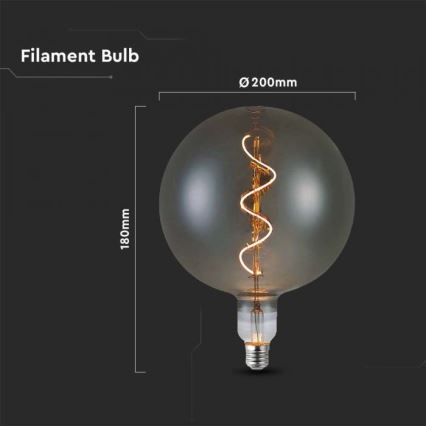 LED Bulb FILAMENT G200 E27/4W/230V 2700K