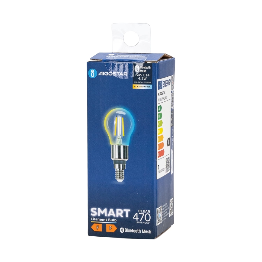 LED Dimmable bulb FILAMENT MESH Smart G45 E14/4,5W/230V 2700-6500K - Aigostar