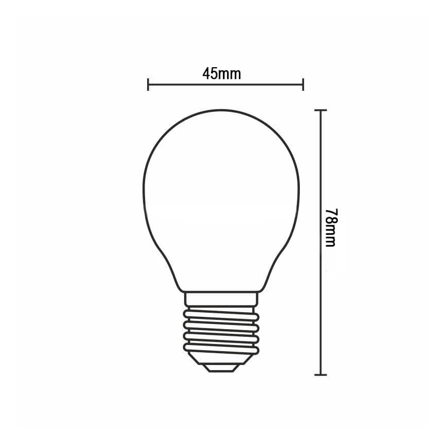 LED Bulb FILAMENT G45 E14/4W/230V 4000K
