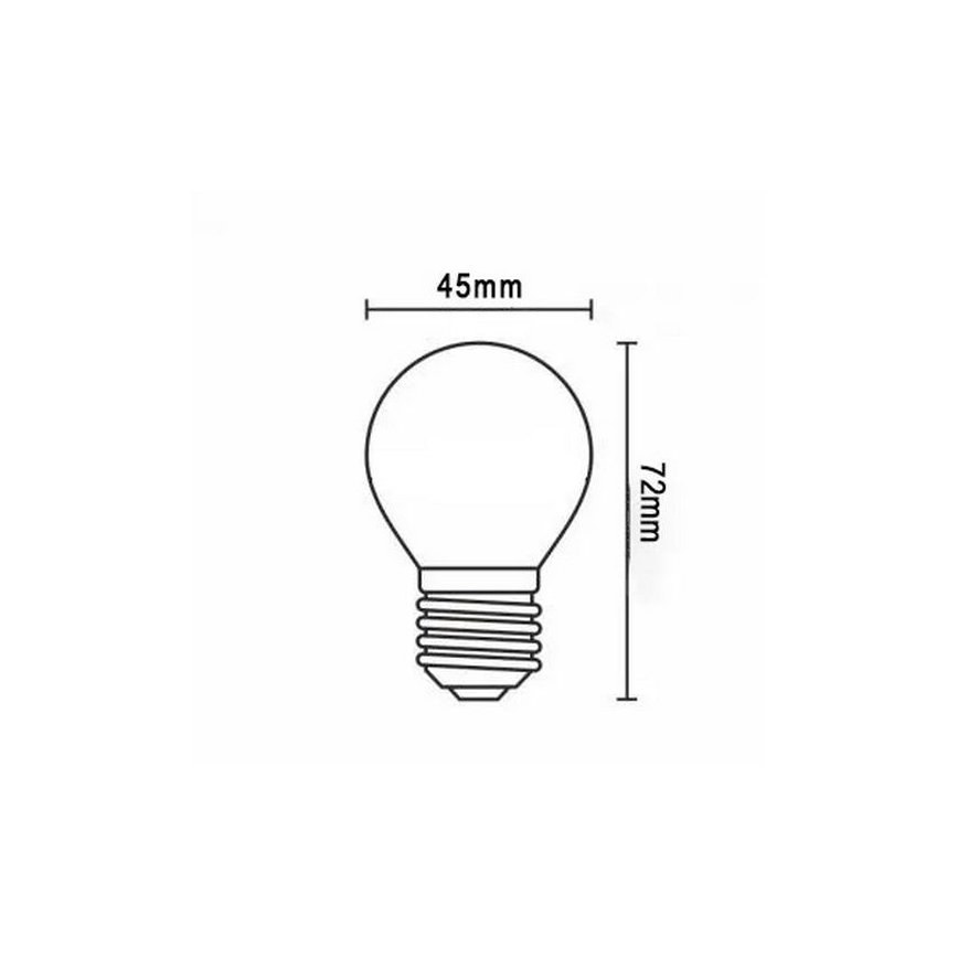 LED Bulb FILAMENT G45 E27/2W/230V 3000K