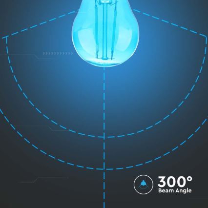 LED Bulb FILAMENT G45 E27/2W/230V blue