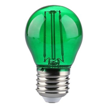 LED Bulb FILAMENT G45 E27/2W/230V green