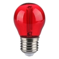 LED Bulb FILAMENT G45 E27/2W/230V red