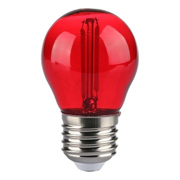 LED Bulb FILAMENT G45 E27/2W/230V red
