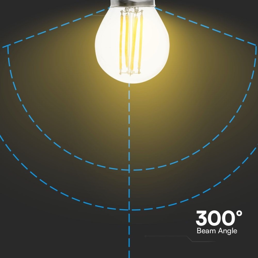 LED Bulb FILAMENT G45 E27/6W/230V 6500K
