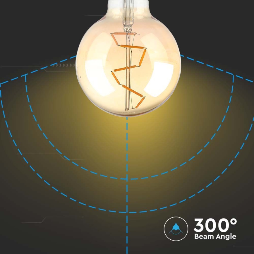 LED Bulb FILAMENT G95 E27/4W/230V 2200K