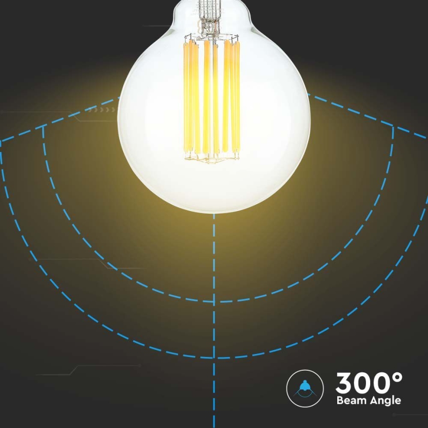 LED Bulb FILAMENT G95 E27/6W/230V 3000K