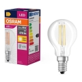 LED Bulb FILAMENT P40 E14/4W/230V 2700K - Osram