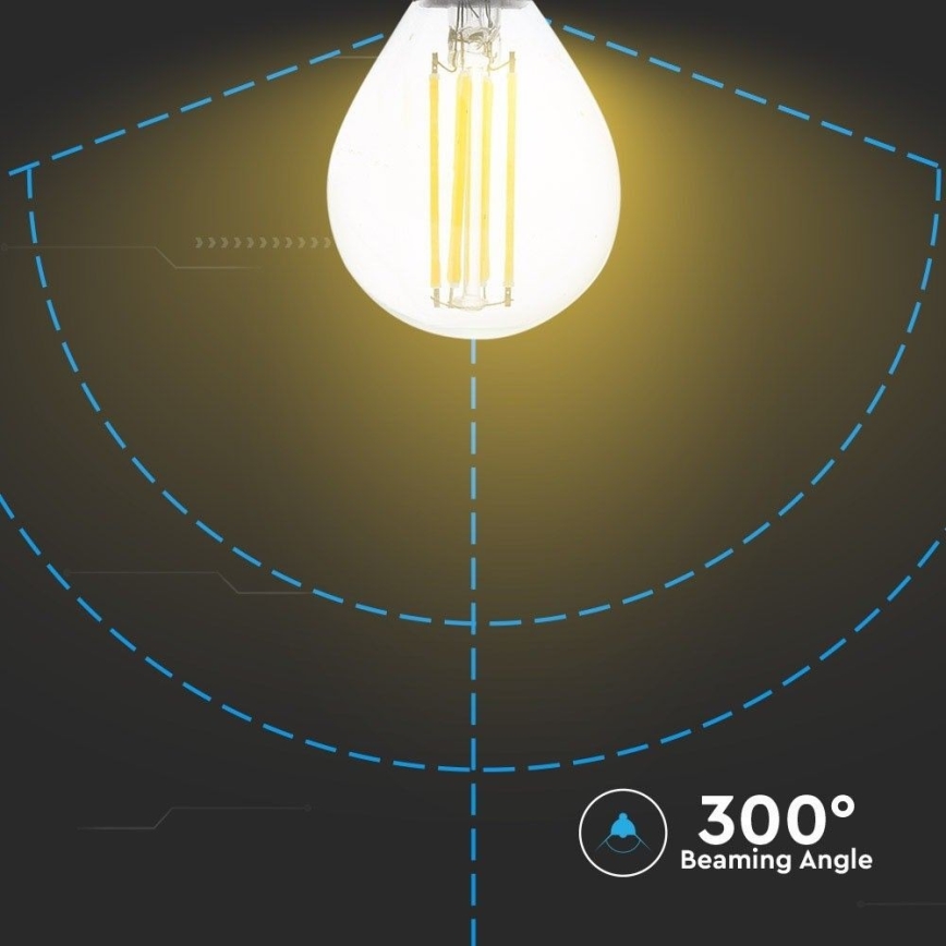 LED Bulb FILAMENT P45 E14/6W/230V 2700K