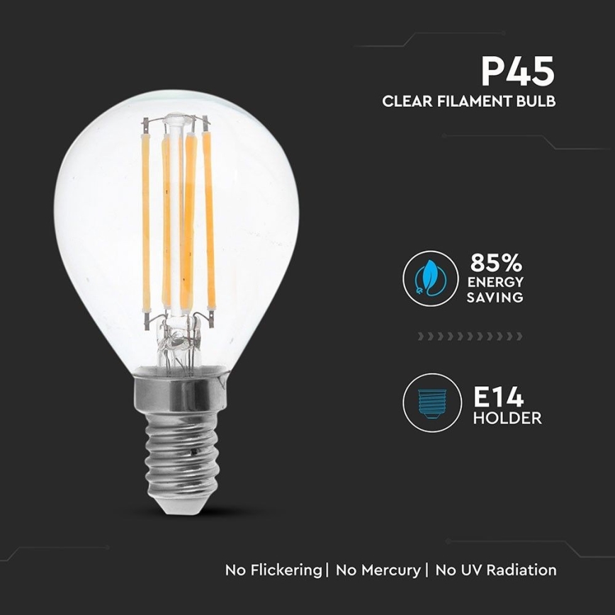 LED Bulb FILAMENT P45 E14/6W/230V 2700K