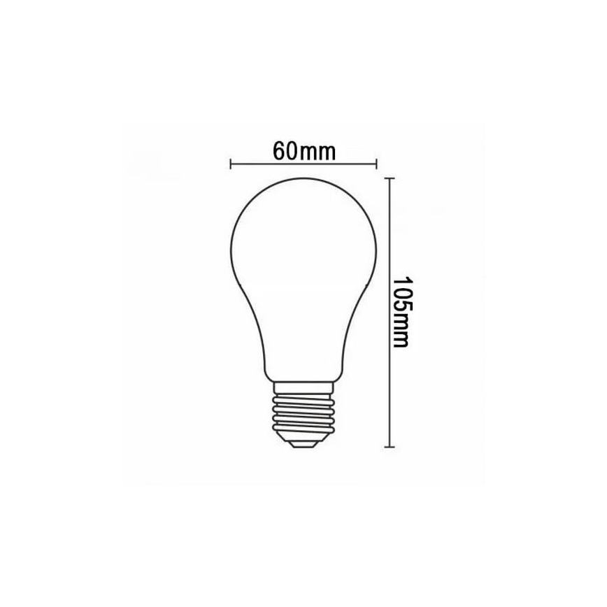 LED Bulb FILAMENT SHAPE A60 E27/4W/230V 1800K brown