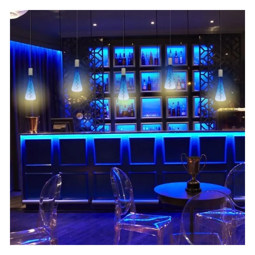 LED Bulb FILAMENT SHAPE T110 E27/5W/230V 1800K blue